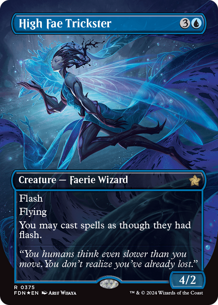 High Fae Trickster (Borderless) (Mana Foil) [Foundations] | Impulse Games and Hobbies