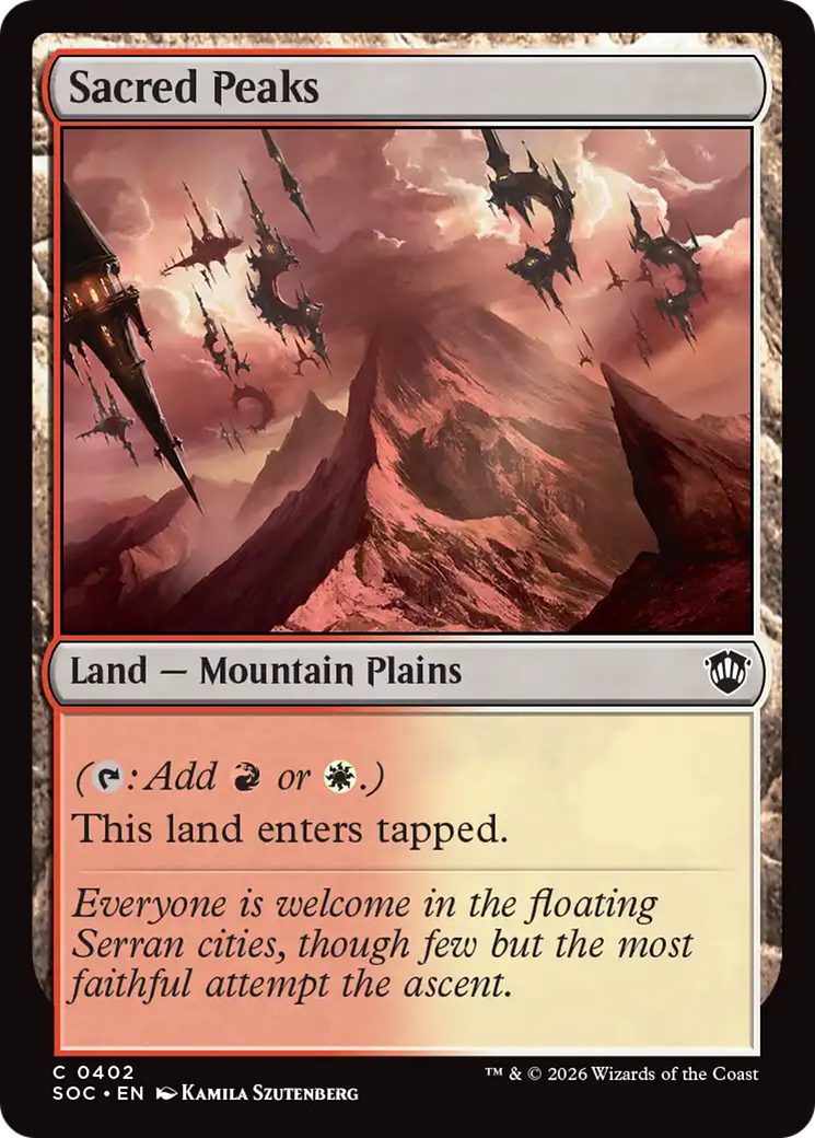 Sacred Peaks [Secrets of Strixhaven Commander] | Impulse Games and Hobbies