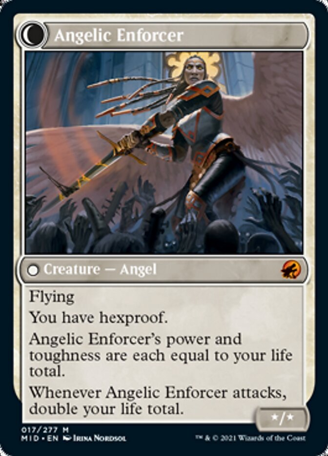 Enduring Angel // Angelic Enforcer [Innistrad: Midnight Hunt] | Impulse Games and Hobbies