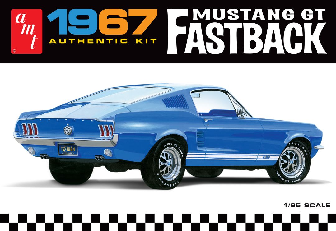 AMT 1967 Ford Mustang GT Fastback 1/25 Model Kit | Impulse Games and Hobbies