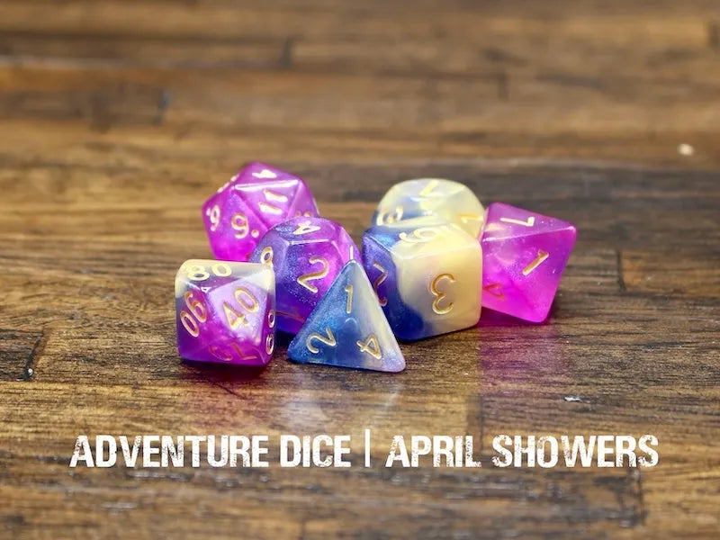 Adventure Dice - April Showers dice set | Impulse Games and Hobbies