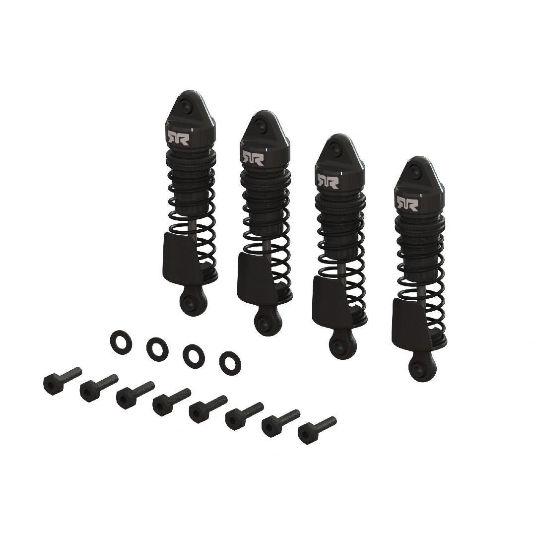 Arrma Aluminum Shock Set, 58mm, 1000cSt, GROM, Black (4) | Impulse Games and Hobbies