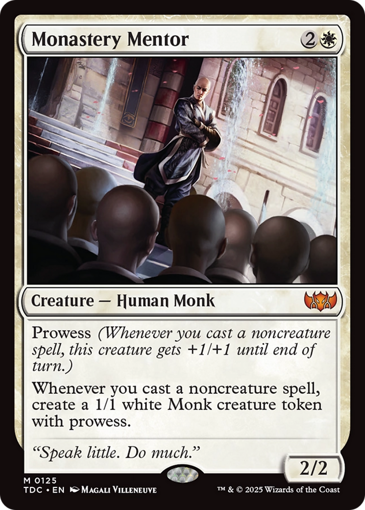Monastery Mentor [Tarkir: Dragonstorm Commander] | Impulse Games and Hobbies
