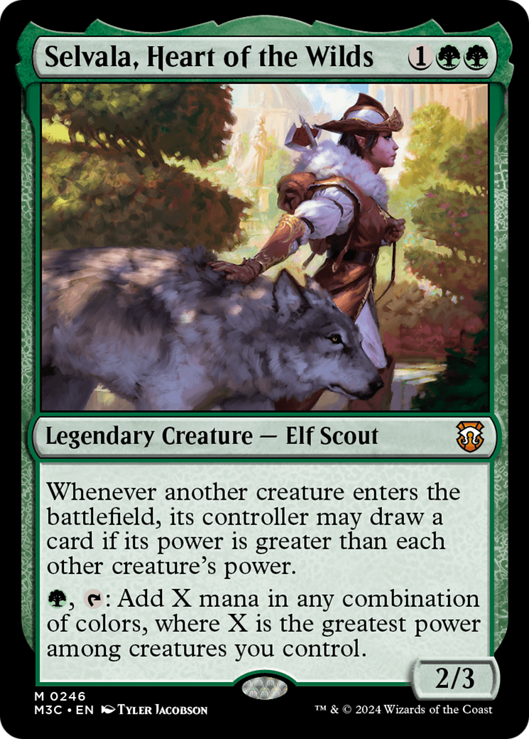 Selvala, Heart of the Wilds (Ripple Foil) [Modern Horizons 3 Commander] | Impulse Games and Hobbies