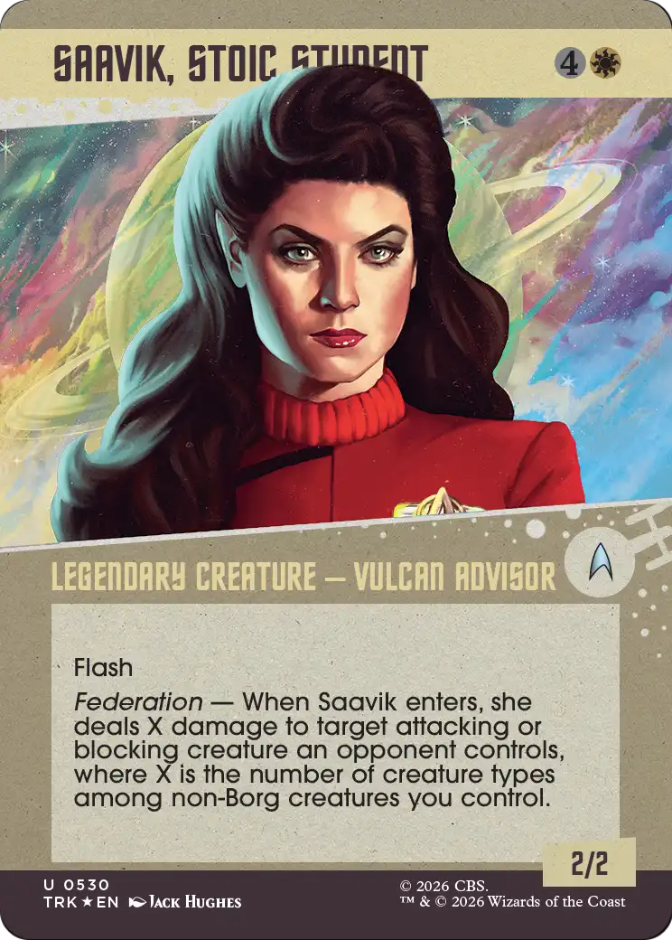 Saavik, Stoic Student (Showcase) (Surge Foil) [Star Trek] | Impulse Games and Hobbies