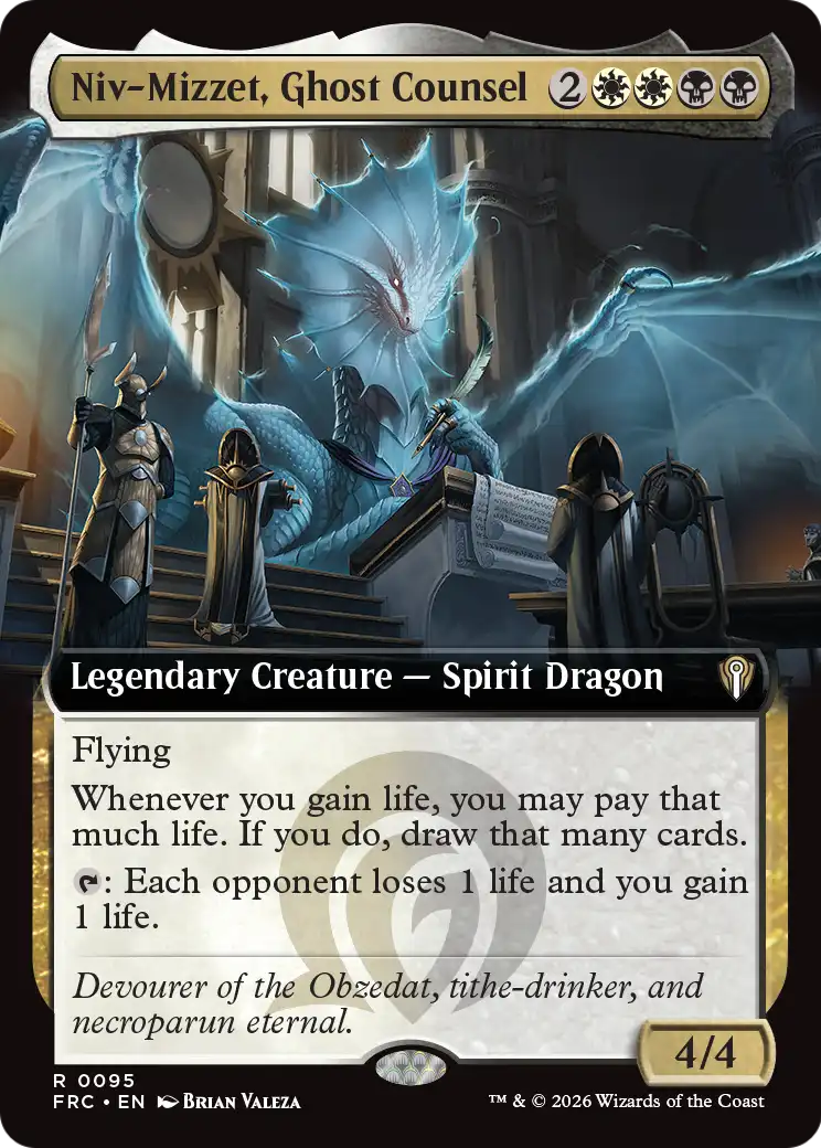 Niv-Mizzet, Ghost Counsel (Extended Art) [Reality Fracture Commander] | Impulse Games and Hobbies