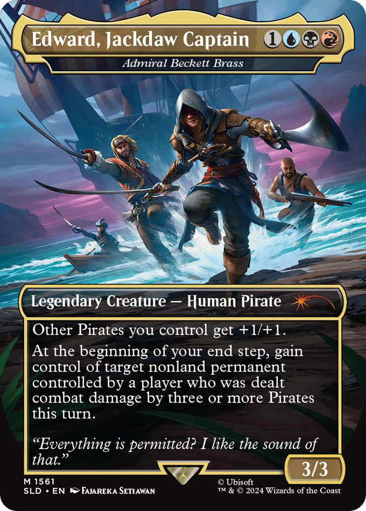 Edward, Jackdaw Captain - Admiral Beckett Brass (Rainbow Foil) [Secret Lair Drop Series] | Impulse Games and Hobbies