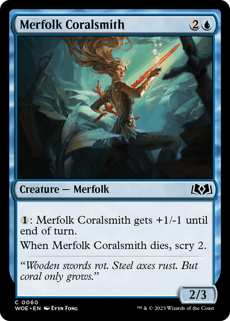 Merfolk Coralsmith [Wilds of Eldraine] | Impulse Games and Hobbies