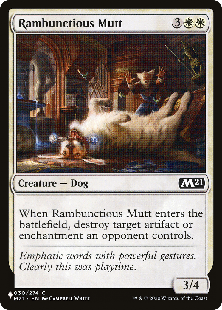 Rambunctious Mutt [The List Reprints] | Impulse Games and Hobbies