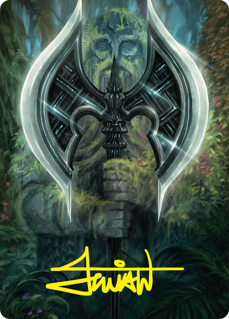 Leyline Axe Art Card (49/54) (Gold-Stamped Signature) [Foundations Art Series] | Impulse Games and Hobbies