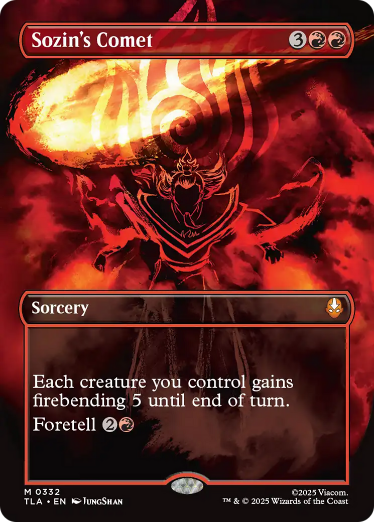 Sozin's Comet (0332) (Borderless) [Avatar: The Last Airbender] | Impulse Games and Hobbies