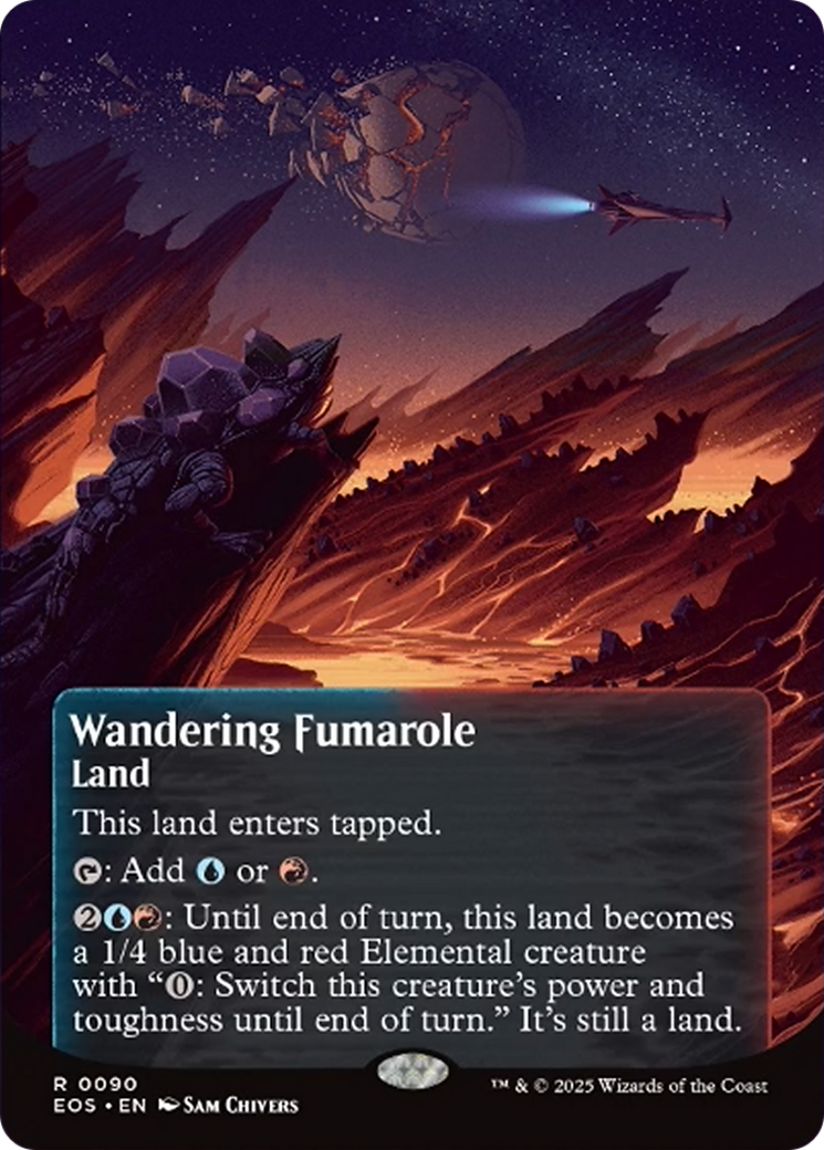 Wandering Fumarole (0090) (Borderless) [Edge of Eternities: Stellar Sights] | Impulse Games and Hobbies