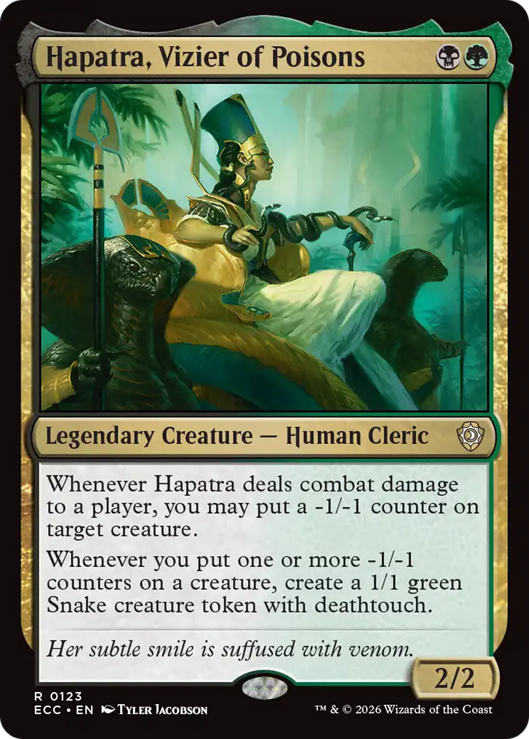 Hapatra, Vizier of Poisons [Lorwyn Eclipsed Commander] | Impulse Games and Hobbies