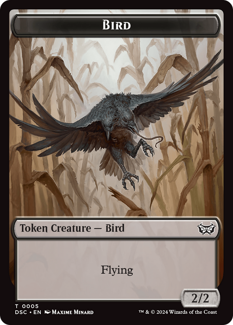 Demon // Bird Double-Sided Token [Duskmourn: House of Horror Commander Tokens] | Impulse Games and Hobbies