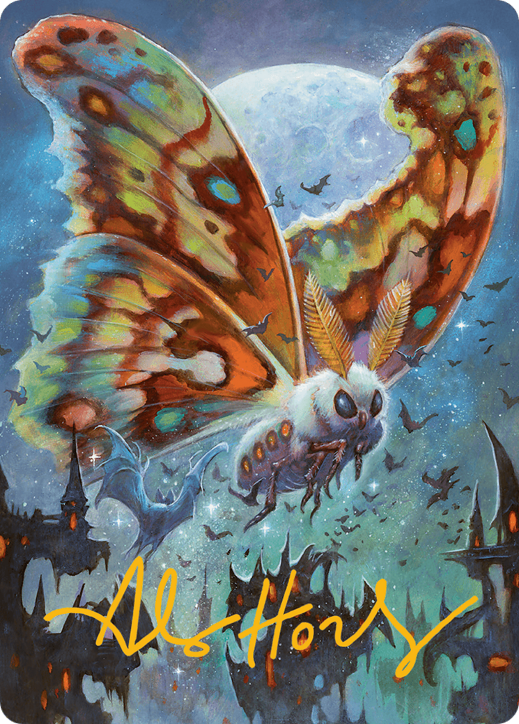 Luminous Broodmoth Art Card (Gold-Stamped Signature) [Bloomburrow Art Series] | Impulse Games and Hobbies