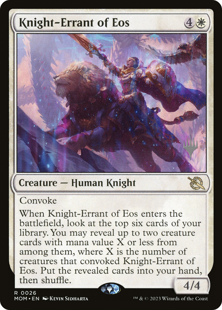 Knight-Errant of Eos (Promo Pack) [March of the Machine Promos] | Impulse Games and Hobbies