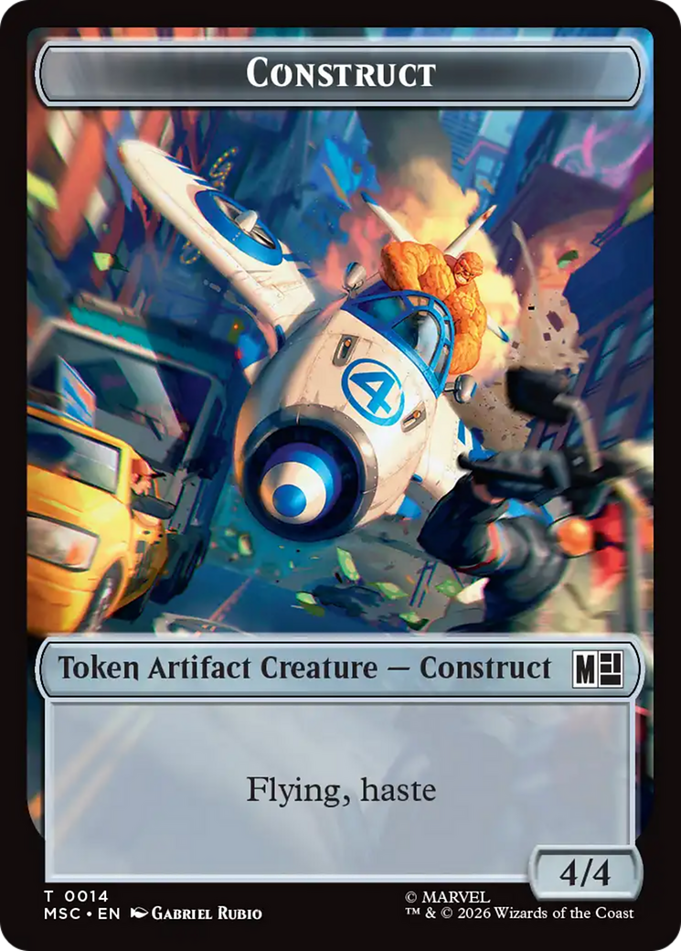 Ox (007) // Construct (014) Double-Sided Token [Marvel Super Heroes Commander Tokens] | Impulse Games and Hobbies