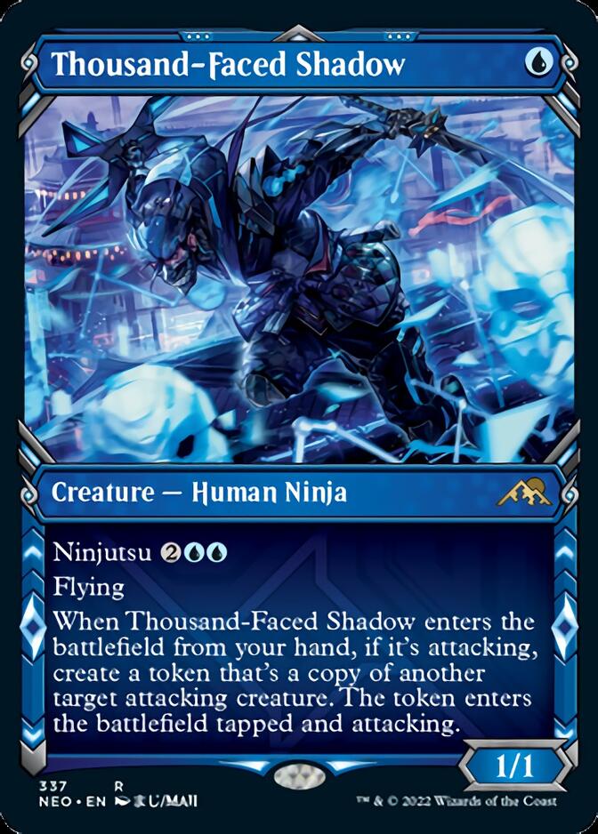 Thousand-Faced Shadow (Showcase Ninja) [Kamigawa: Neon Dynasty] | Impulse Games and Hobbies