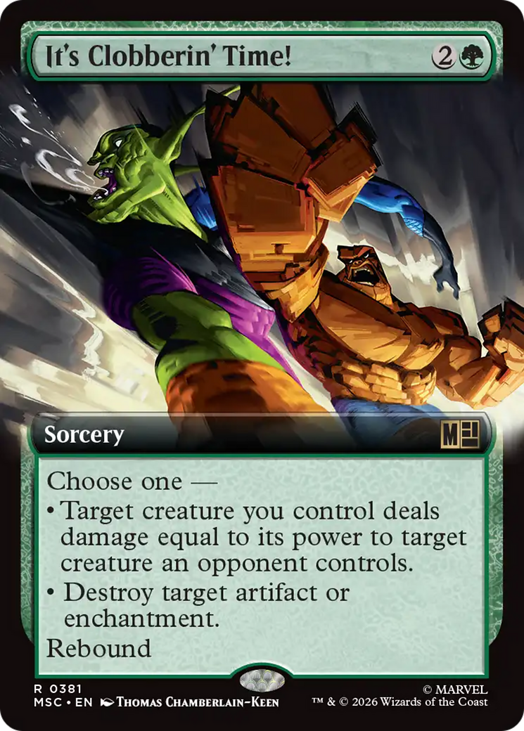 It's Clobberin' Time! (Extended Art) [Marvel Super Heroes Commander] | Impulse Games and Hobbies
