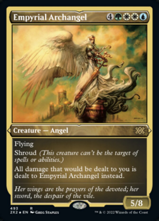 Empyrial Archangel (Foil Etched) [Double Masters 2022] | Impulse Games and Hobbies