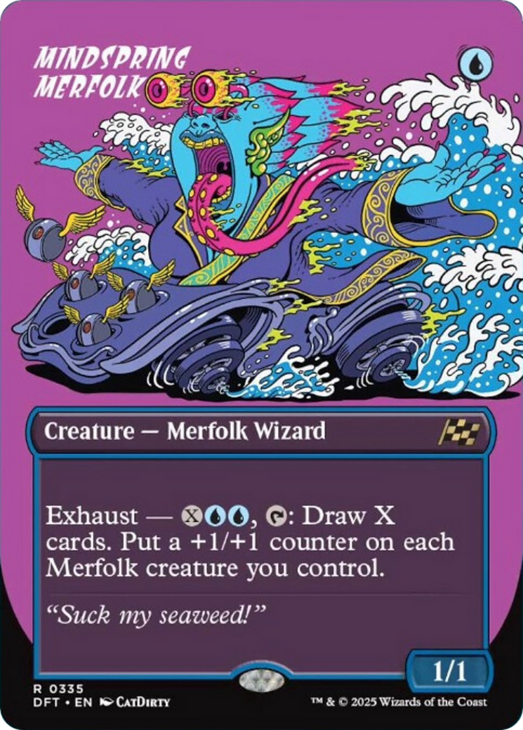 Mindspring Merfolk (Borderless) [Aetherdrift] | Impulse Games and Hobbies