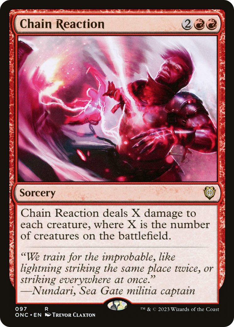 Chain Reaction [Phyrexia: All Will Be One Commander] | Impulse Games and Hobbies