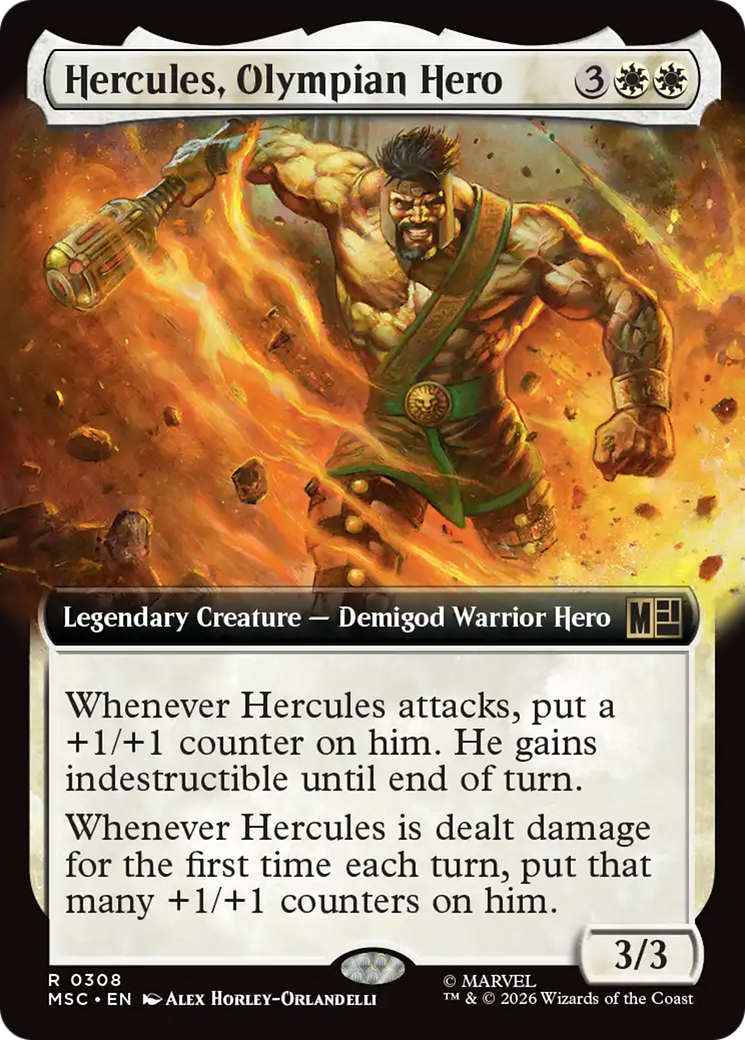 Hercules, Olympian Hero (Extended Art) [Marvel Super Heroes Commander] | Impulse Games and Hobbies
