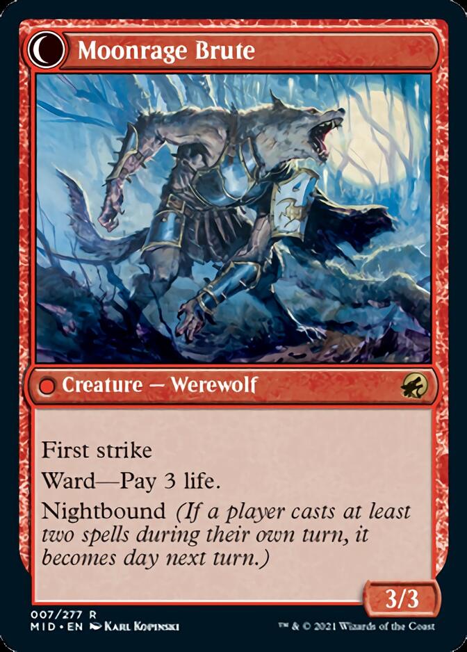 Brutal Cathar // Moonrage Brute [Innistrad: Midnight Hunt] | Impulse Games and Hobbies