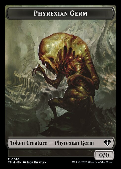 Eldrazi Spawn // Phyrexian Germ Double-Sided Token [Commander Masters Tokens] | Impulse Games and Hobbies