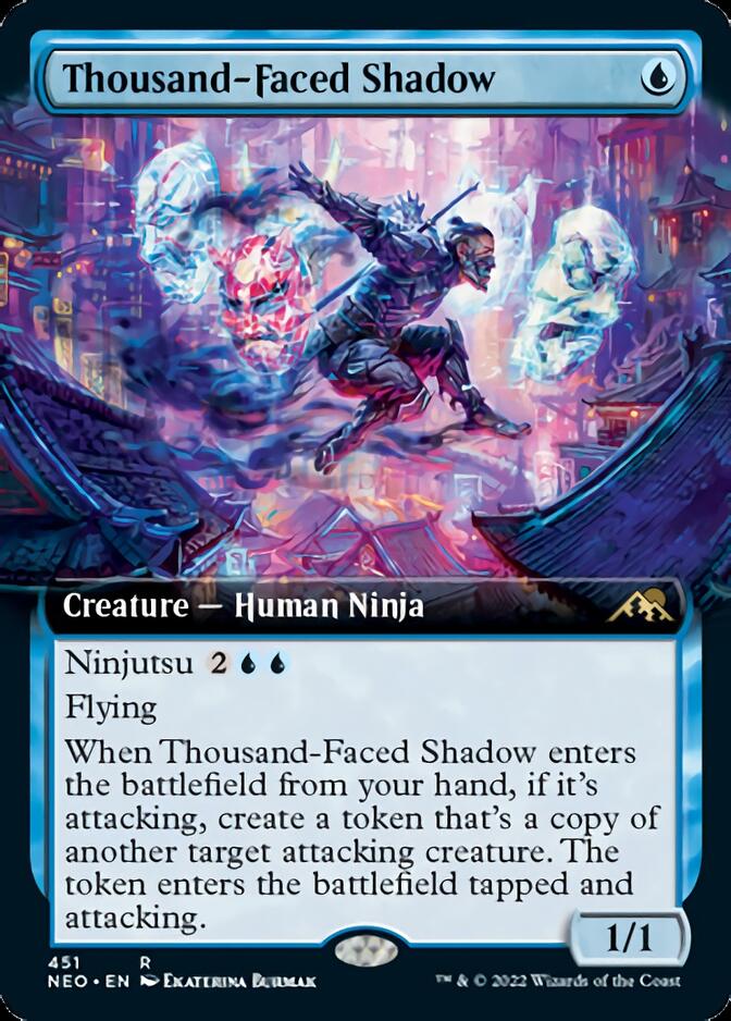 Thousand-Faced Shadow (Extended Art) [Kamigawa: Neon Dynasty] | Impulse Games and Hobbies