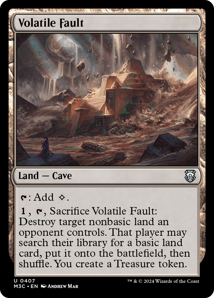 Volatile Fault (Ripple Foil) [Modern Horizons 3 Commander] | Impulse Games and Hobbies