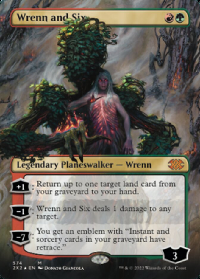 Wrenn and Six (Textured Foil) [Double Masters 2022] | Impulse Games and Hobbies