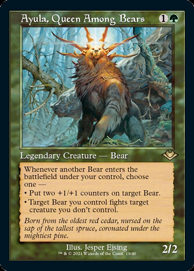 Ayula, Queen Among Bears (Retro Foil Etched) [Modern Horizons] | Impulse Games and Hobbies