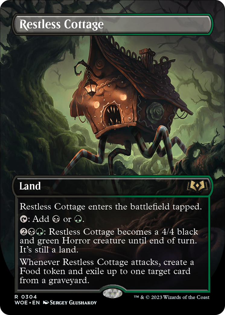 Restless Cottage (Borderless Alternate Art) [Wilds of Eldraine] | Impulse Games and Hobbies