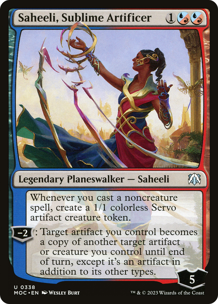 Saheeli, Sublime Artificer [March of the Machine Commander] | Impulse Games and Hobbies