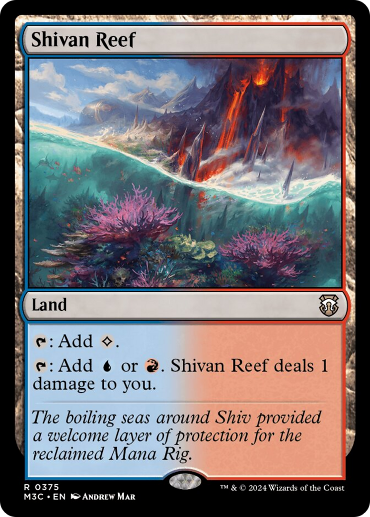 Shivan Reef (Ripple Foil) [Modern Horizons 3 Commander] | Impulse Games and Hobbies
