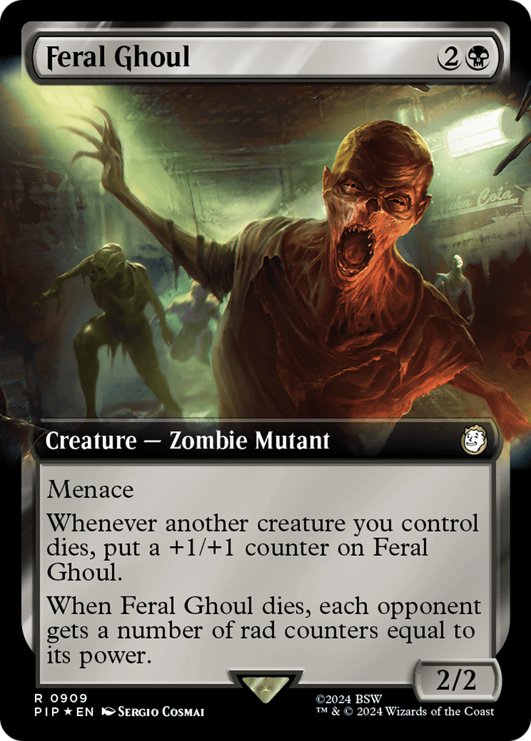 Feral Ghoul (Extended Art) (Surge Foil) [Fallout] | Impulse Games and Hobbies