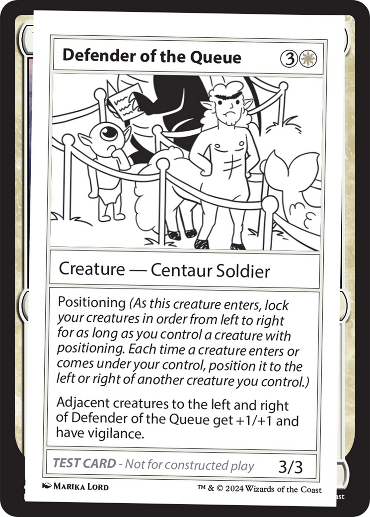 Defender of the Queue [Mystery Booster 2 Playtest Cards] | Impulse Games and Hobbies