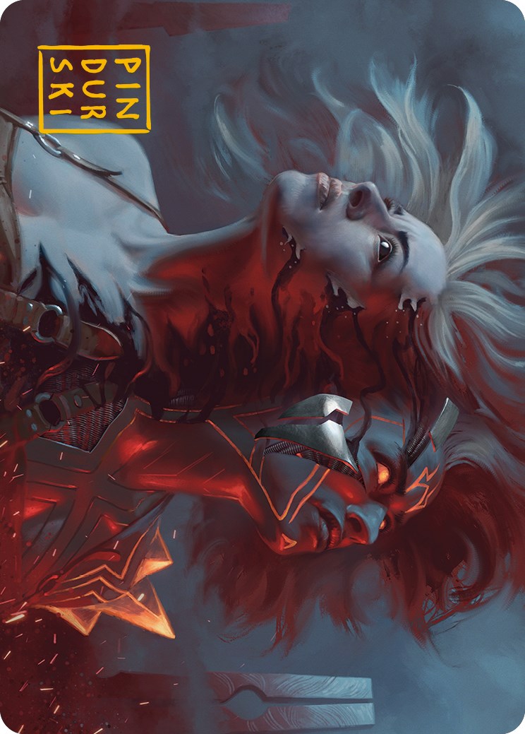 Thrill of Possibility Art Card (Gold-Stamped Signature) [Phyrexia: All Will Be One Art Series] | Impulse Games and Hobbies