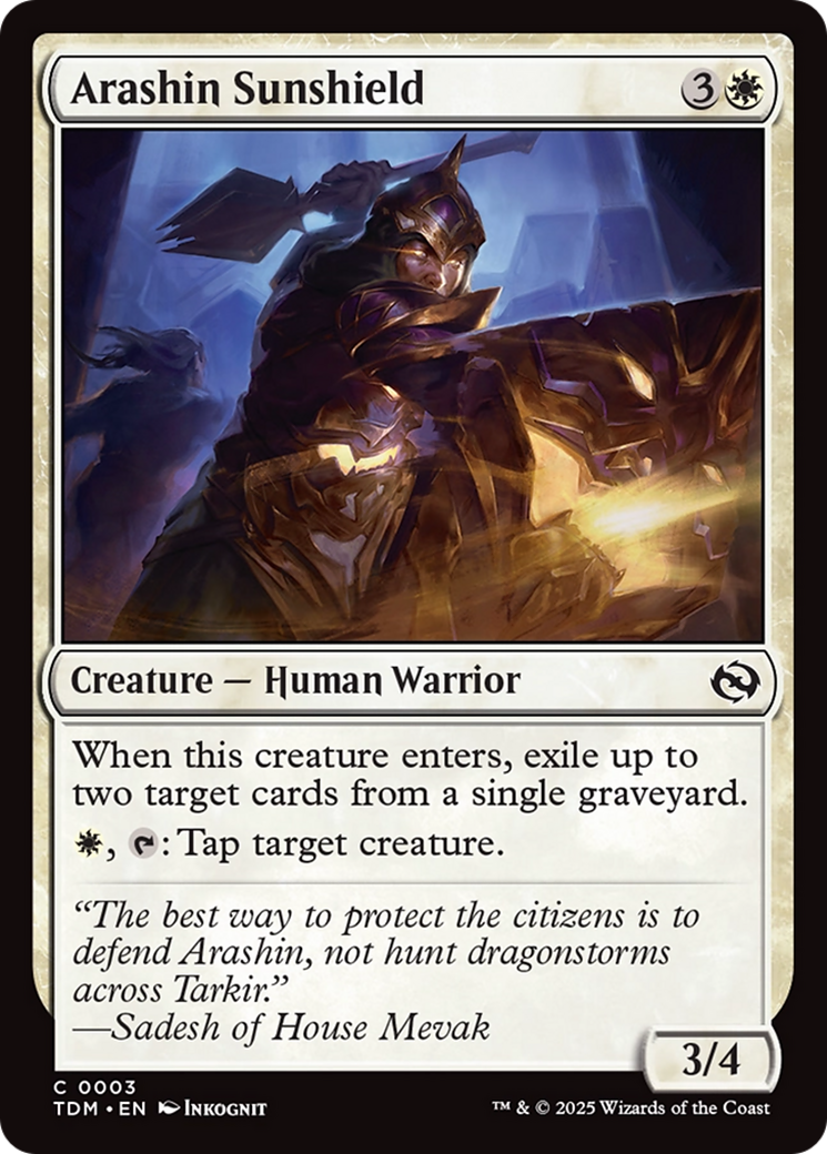 Arashin Sunshield [Tarkir: Dragonstorm] | Impulse Games and Hobbies