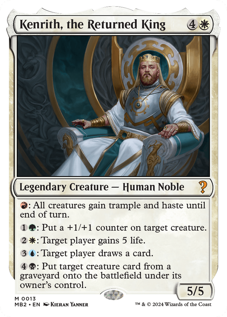 Kenrith, the Returned King (White Border) [Mystery Booster 2] | Impulse Games and Hobbies