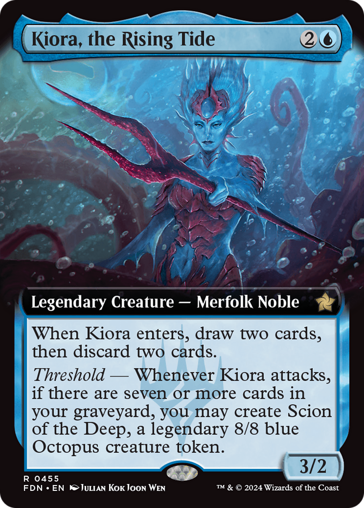 Kiora, the Rising Tide (Extended Art) [Foundations] | Impulse Games and Hobbies