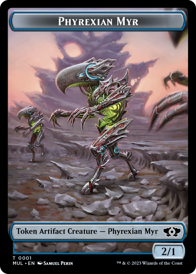 Phyrexian Myr // Teferi's Talent Emblem Double-Sided Token [March of the Machine Tokens] | Impulse Games and Hobbies