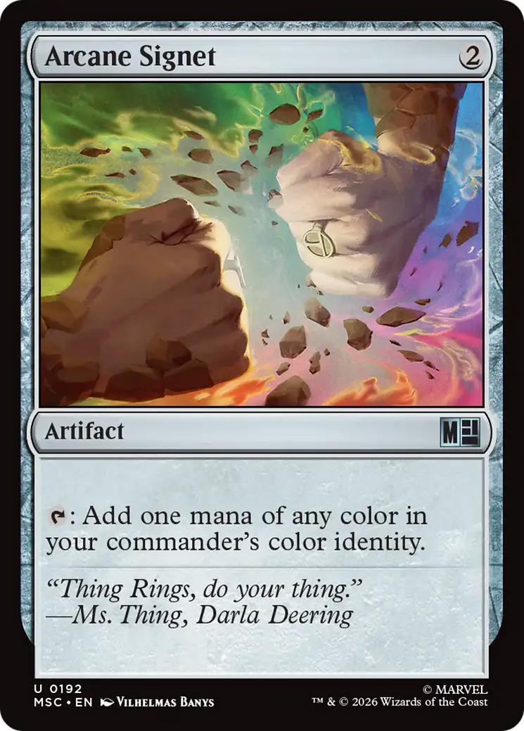 Arcane Signet (0192) (Surge Foil) [Marvel Super Heroes Commander] | Impulse Games and Hobbies