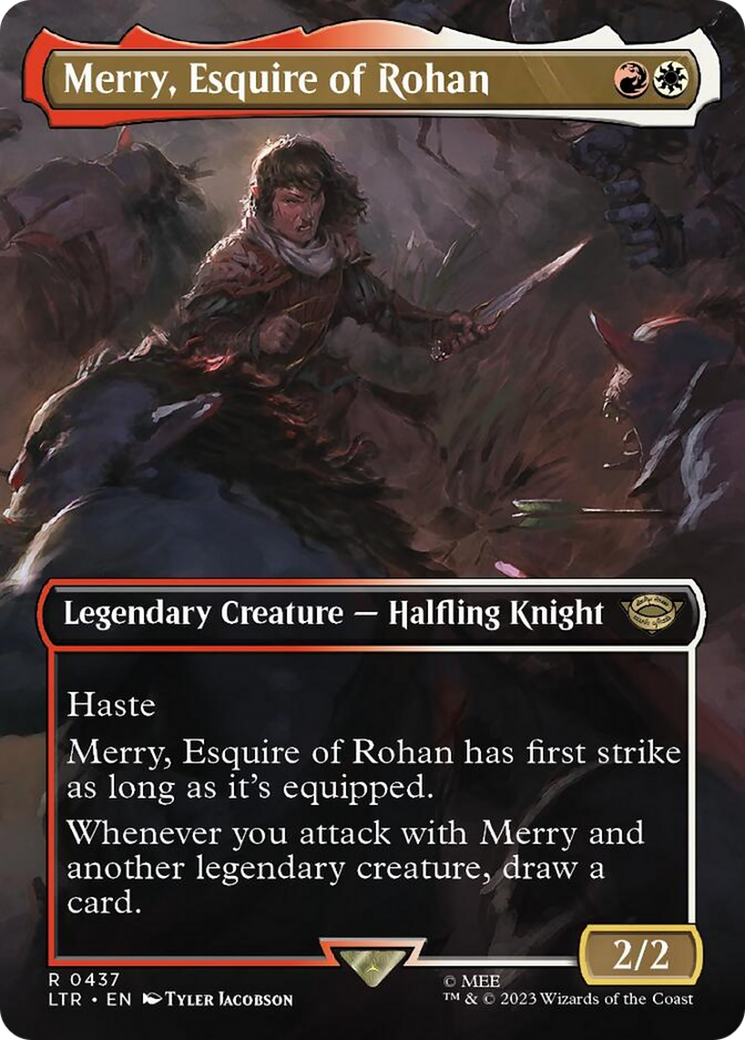 Merry, Esquire of Rohan (Borderless Alternate Art) [The Lord of the Rings: Tales of Middle-Earth] | Impulse Games and Hobbies