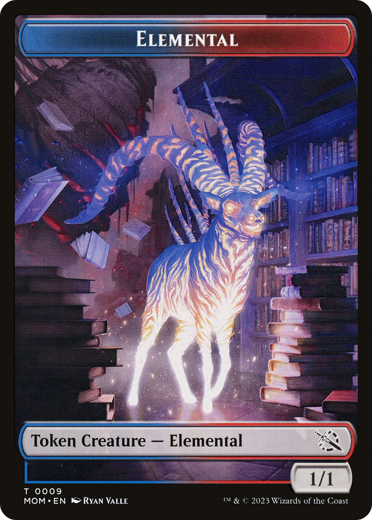 Elemental (09) // Spirit (13) Double-Sided Token [March of the Machine Tokens] | Impulse Games and Hobbies