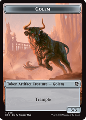 Golem (0014) // Thopter (0010) Double-Sided Token [Aetherdrift Tokens] | Impulse Games and Hobbies