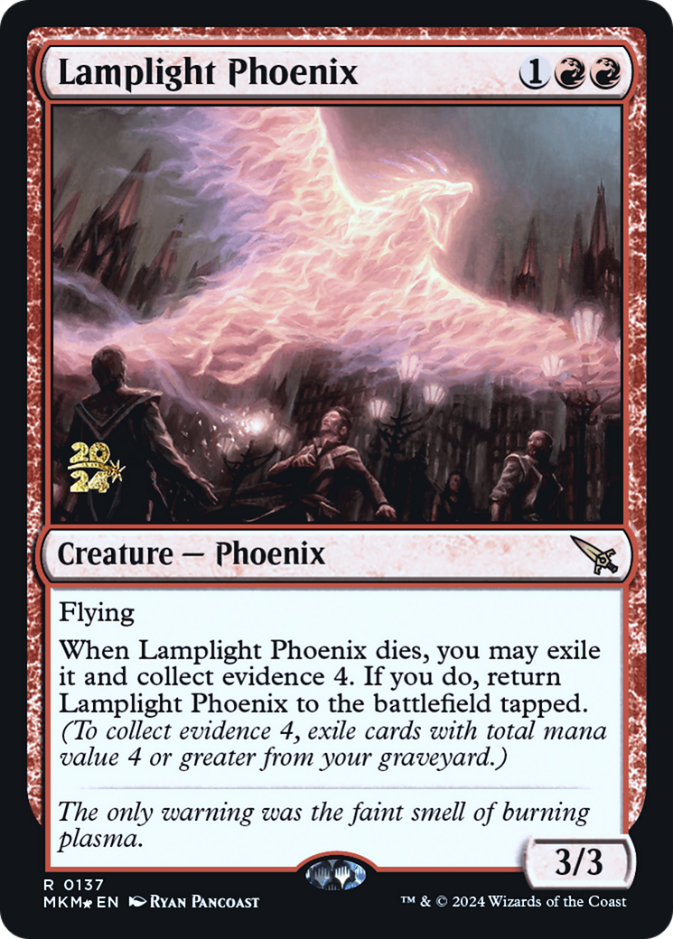 Lamplight Phoenix [Murders at Karlov Manor Prerelease Promos] | Impulse Games and Hobbies