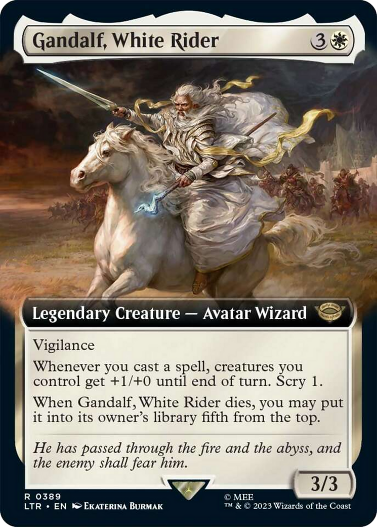 Gandalf, White Rider (Extended Art) [The Lord of the Rings: Tales of Middle-Earth] | Impulse Games and Hobbies