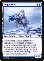 Berg Strider [The List Reprints] | Impulse Games and Hobbies